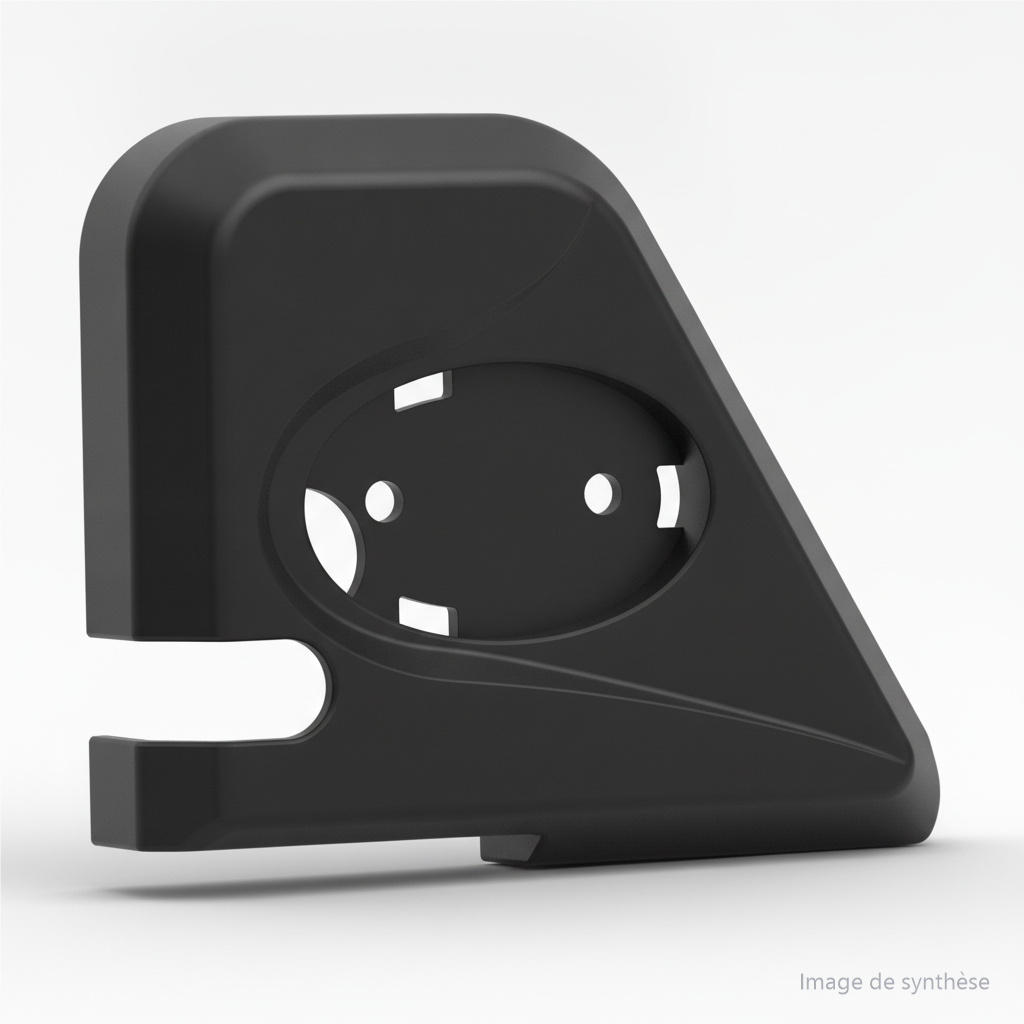Rendu 3D du cache de positionnement de potence gauche pour Dualtron Popular