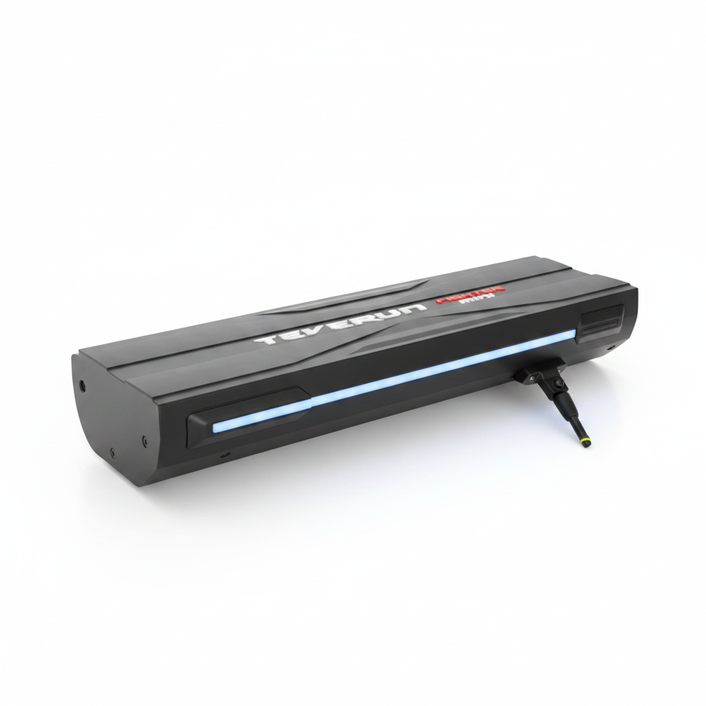 Cache led latéral de Deck pour Trottinette Electrique Teverun Fighter Mini/Pro — packshot studio sur fond blanc