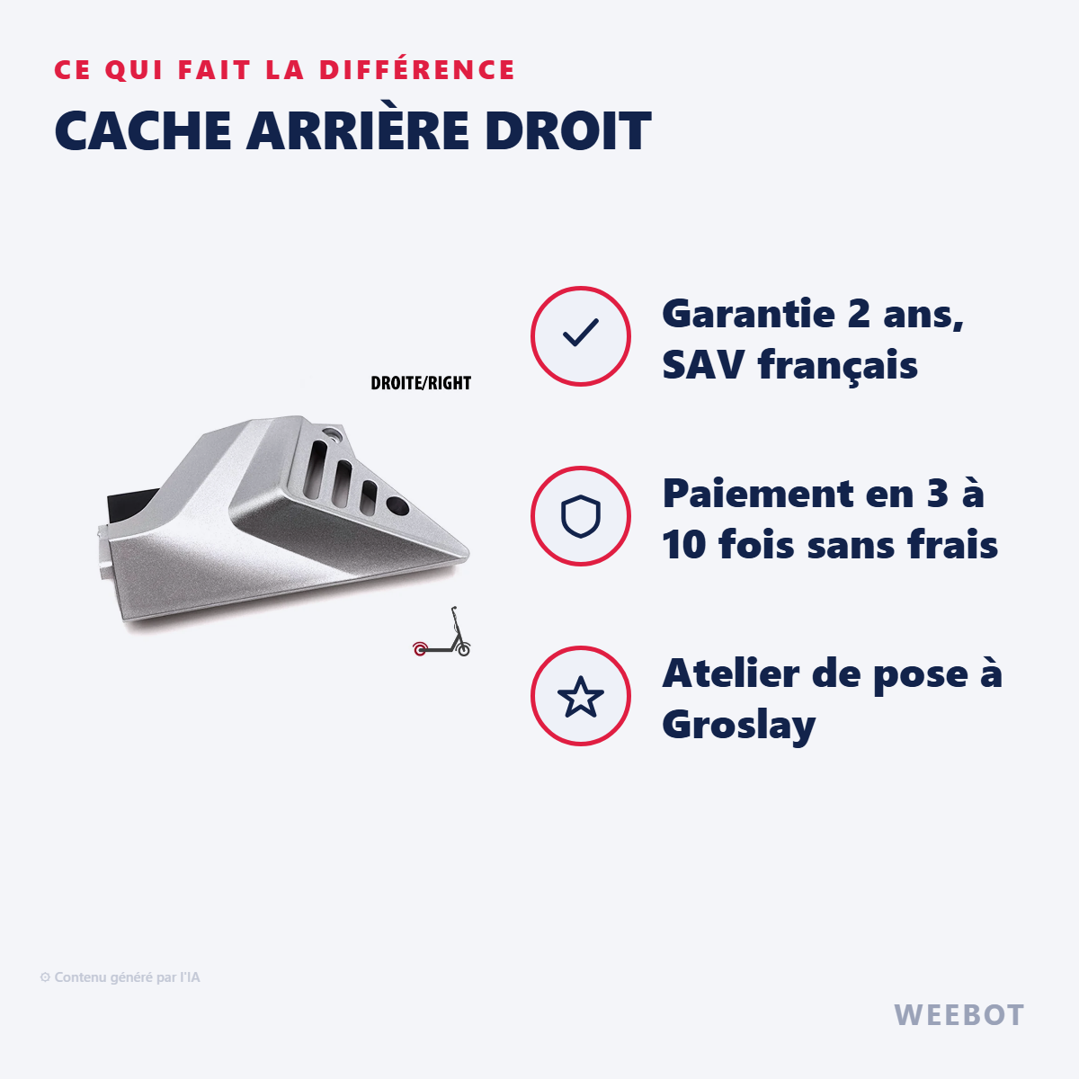 Cache Arrière Droit : les points forts