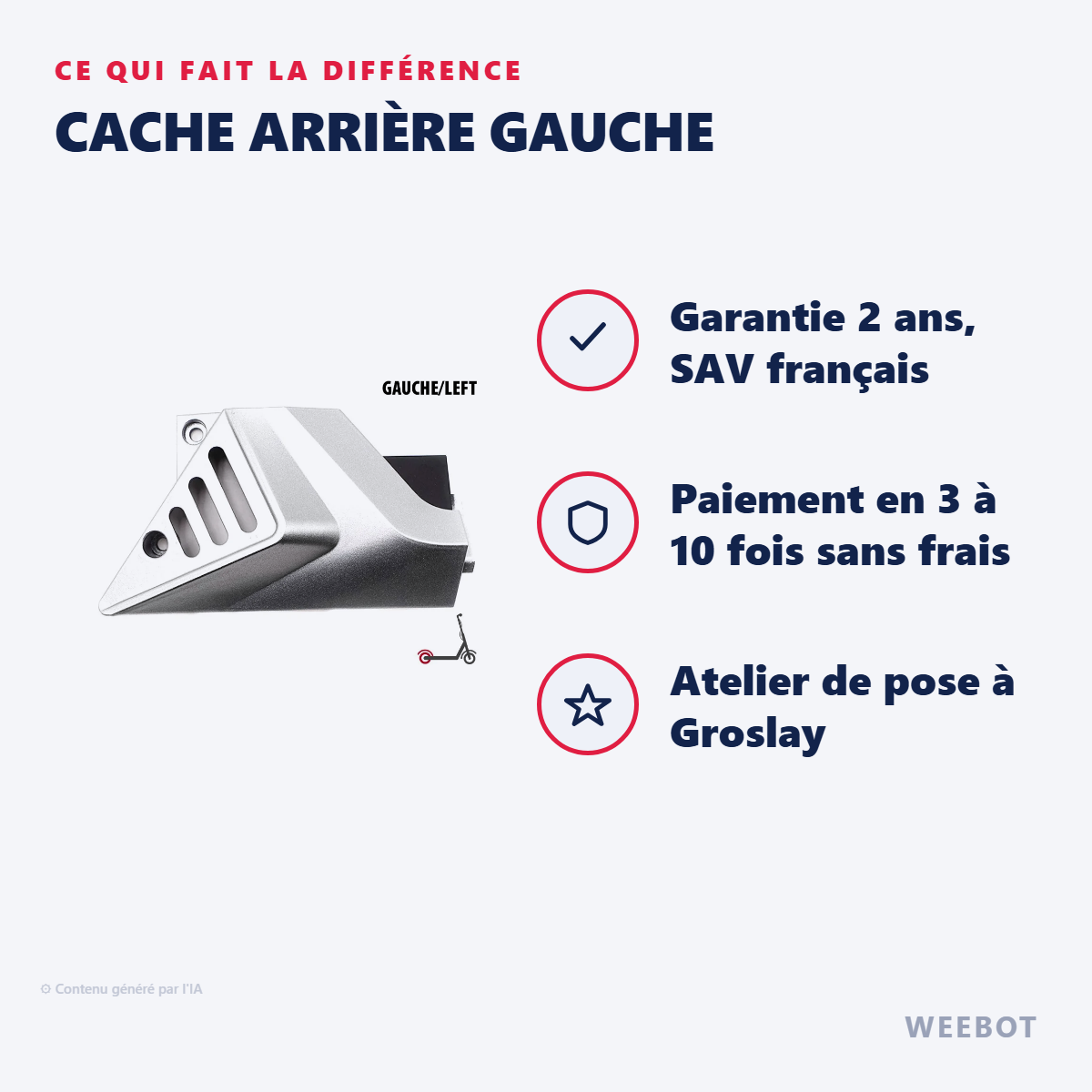 Cache Arrière Gauche : les points forts