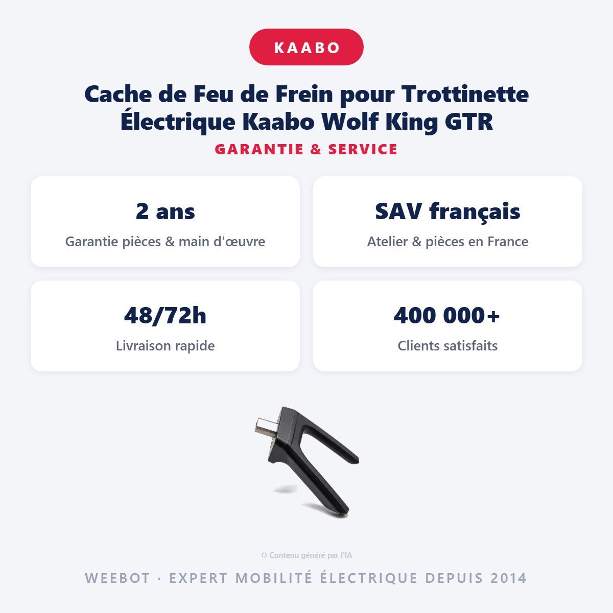 Cache de Feu de Frein pour Trottinette Électrique Kaabo Wolf King GTR - Weebot