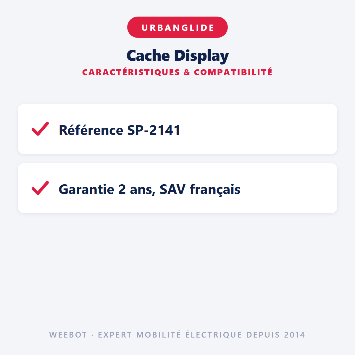Cache Display : caractéristiques et compatibilité