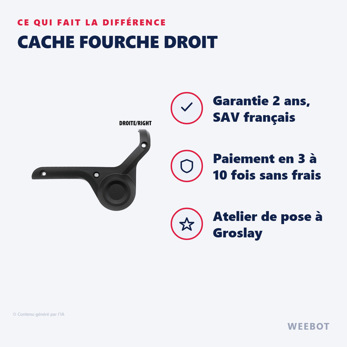 Cache Fourche Droit : les points forts
