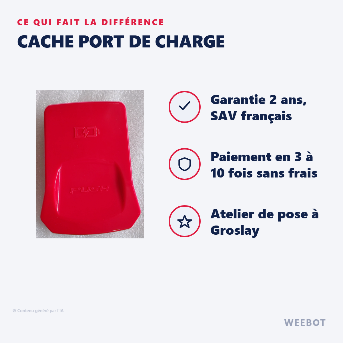 Cache Port de Charge : les points forts