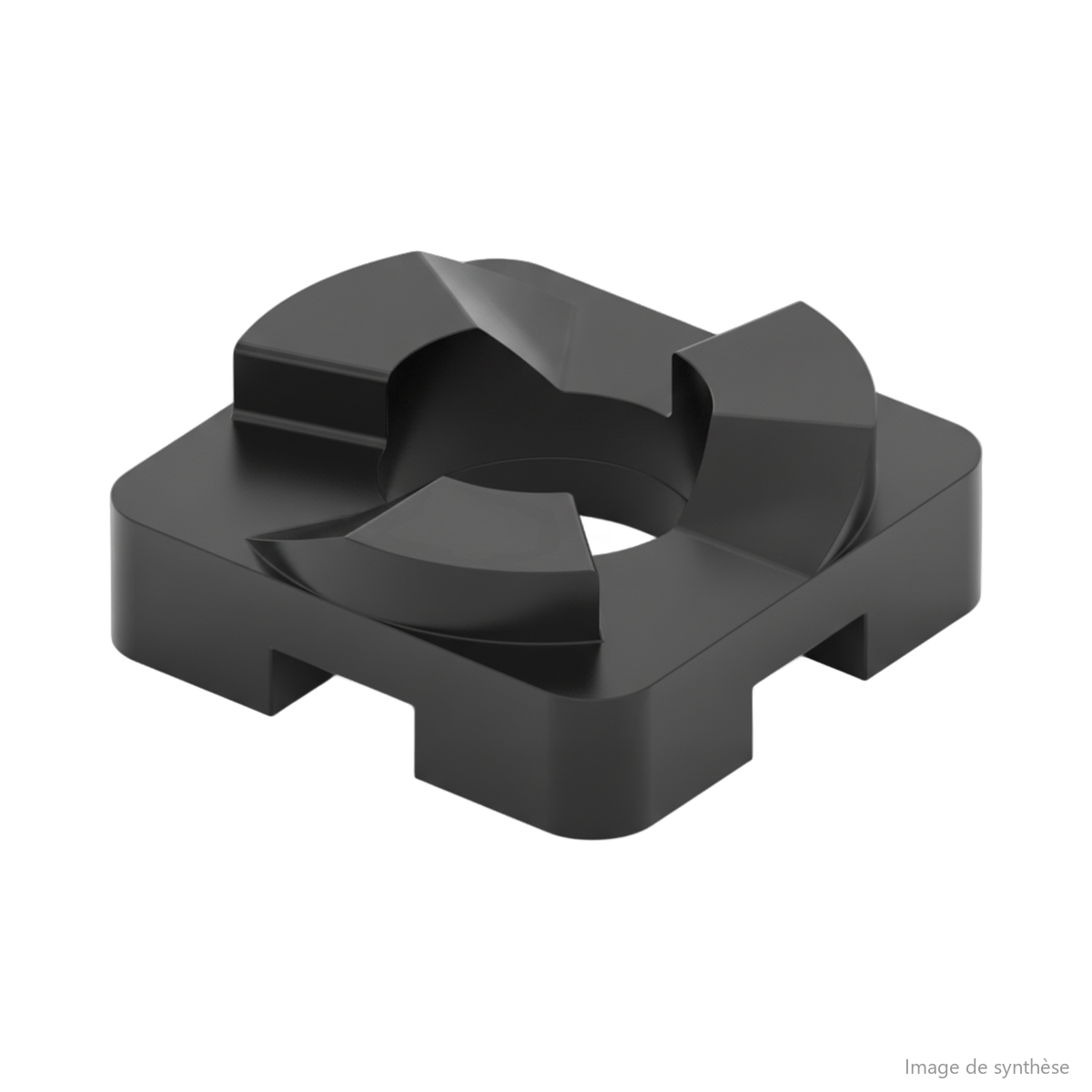 Dessin en vue isometric d'une came de cartouche de suspension de trottinette électrique Dualtron