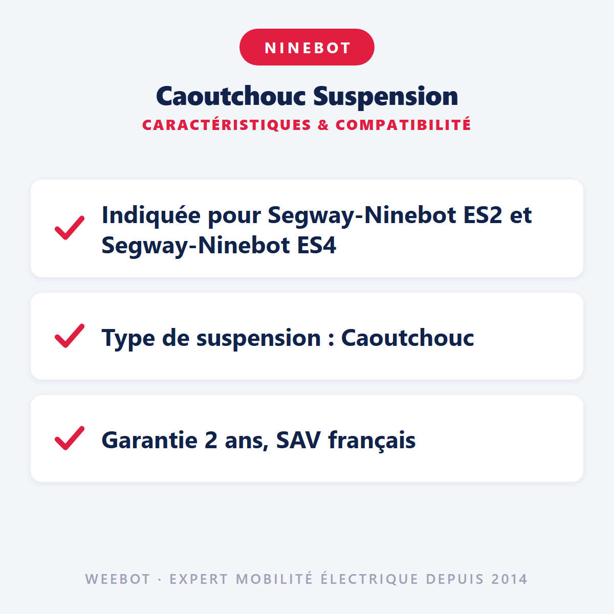 Caoutchouc Suspension : caractéristiques et compatibilité