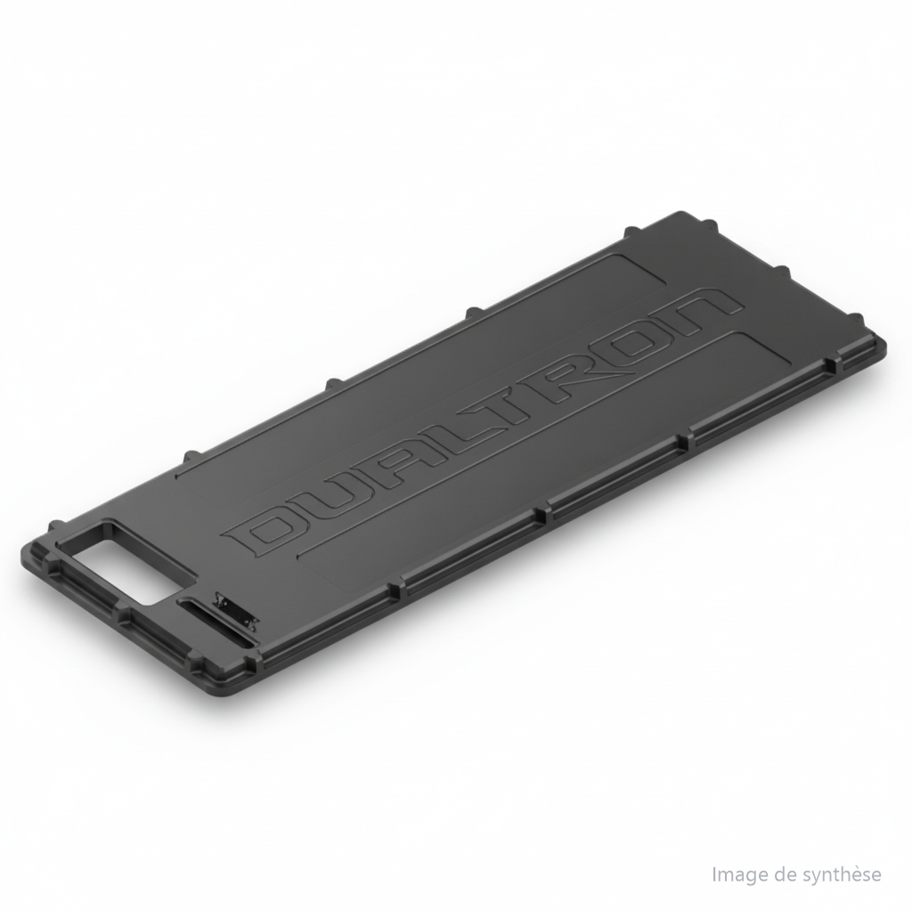 Schéma du capot supérieur de batterie en plastique pour trottinette électrique Dualtron City