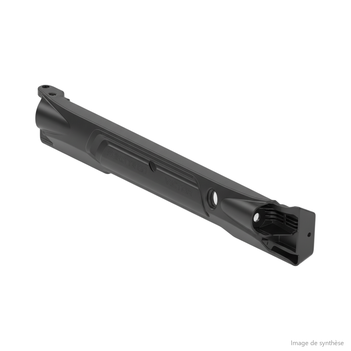 Schéma technique d'un carénage latéral droit pour trottinette électrique Dualtron Victor