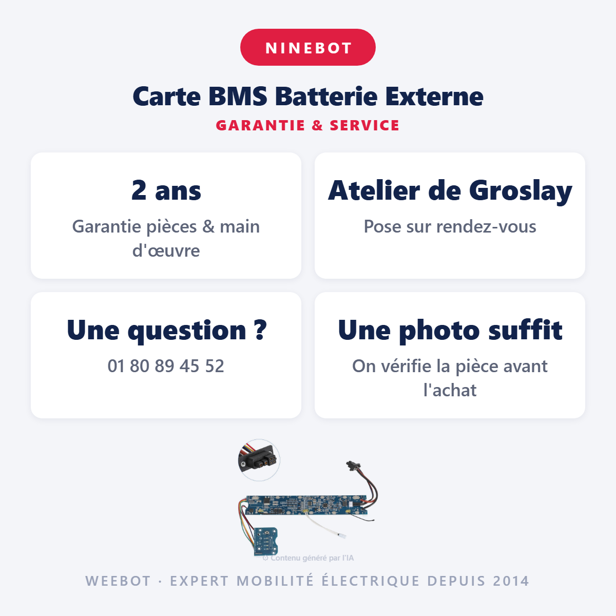 Carte BMS Batterie Externe : garantie 2 ans et service après-vente