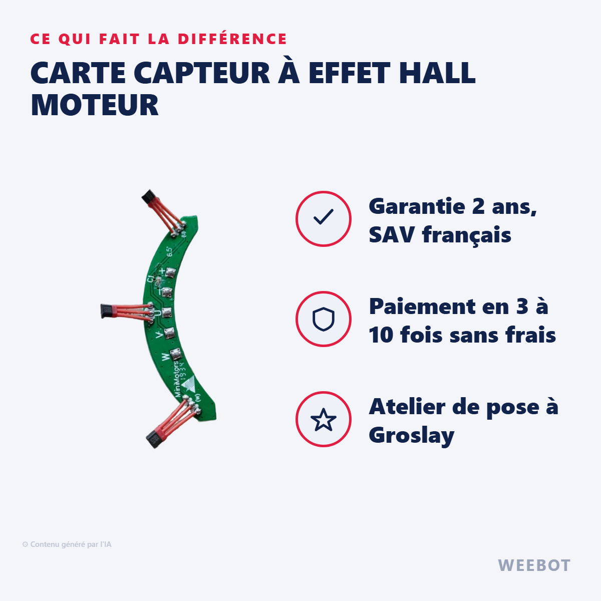 Carte Capteur à Effet Hall Moteur : les points forts