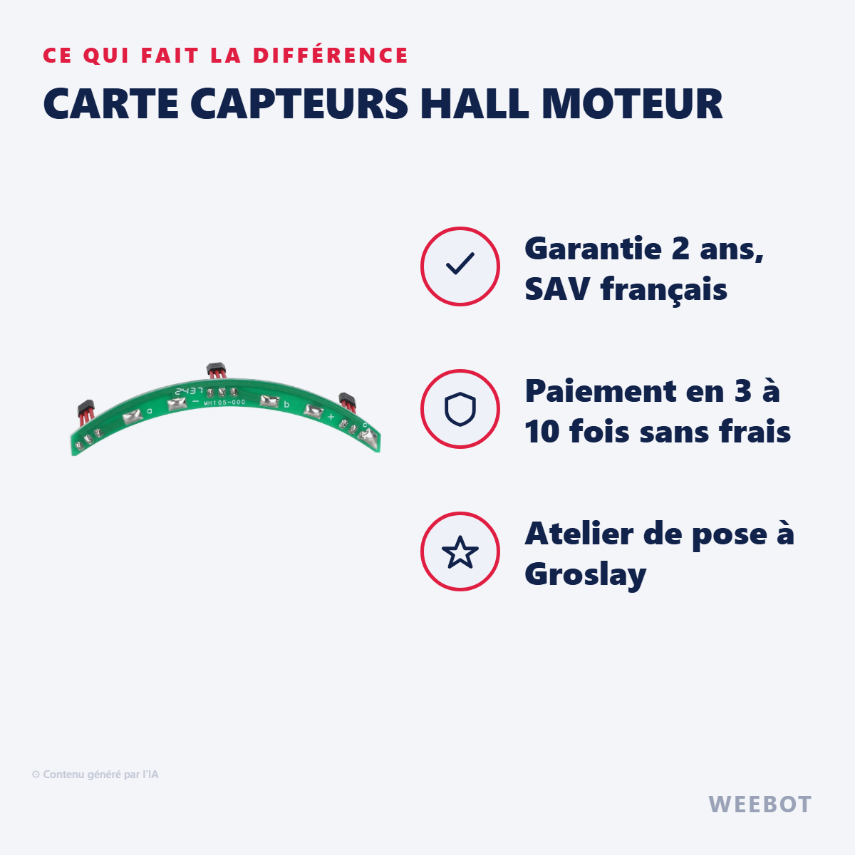 Carte Capteurs Hall Moteur : les points forts