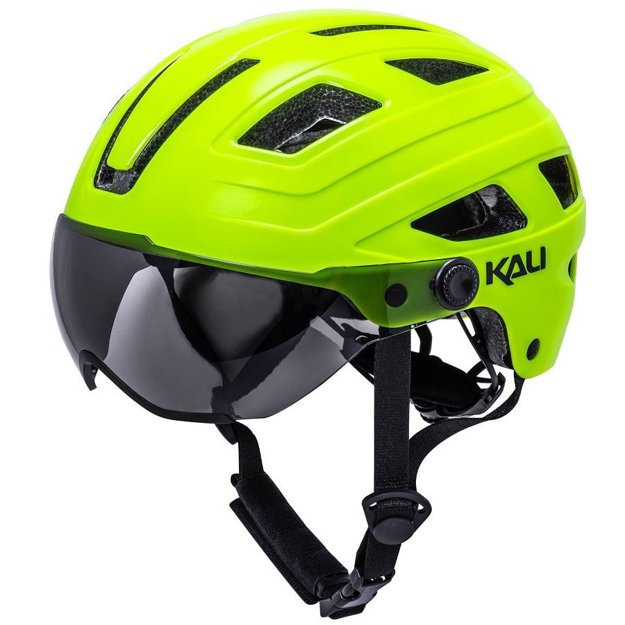 Casque VTT Kali Therapy Flouro Jaune/Noir Mat – Taille LG/XL – Neuf (Boîte Abîmée)