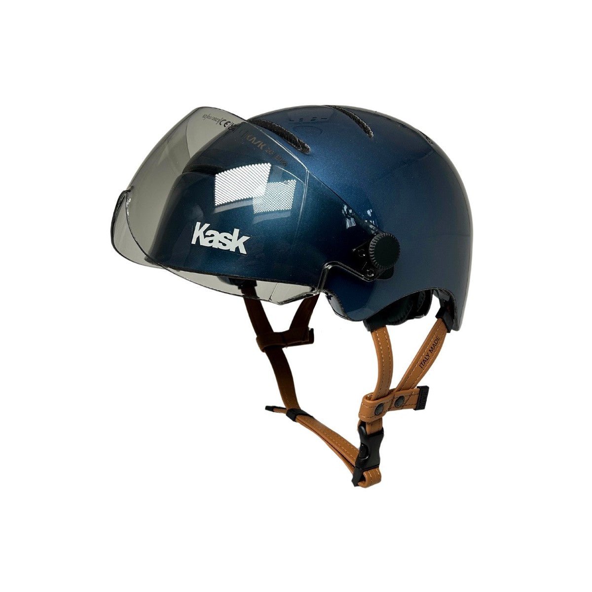 Casque de Vélo Kask Urban Lifestyle Petrol Blue avec Visière - Weebot