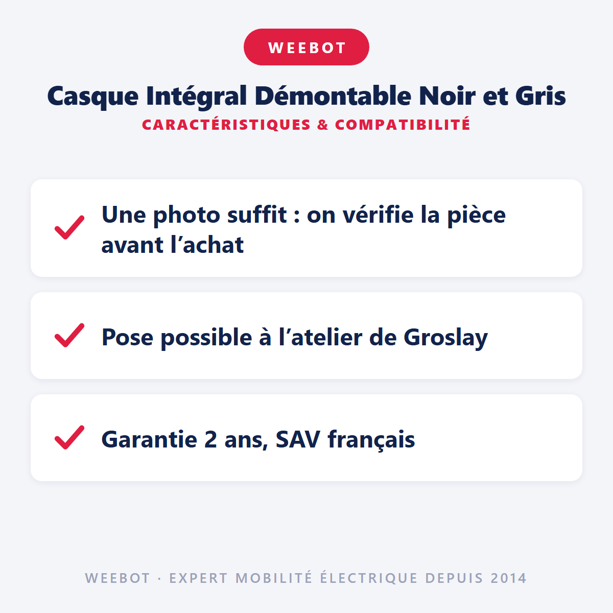 Casque Intégral Démontable Noir et Gris : caractéristiques et compatibilité