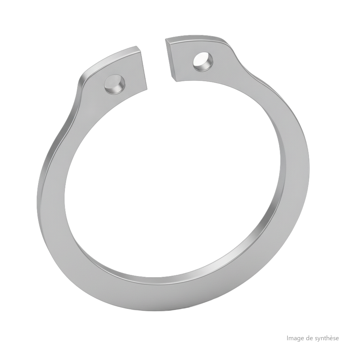 Circlip extérieur blanc pour Dualtron Popular vu de profil