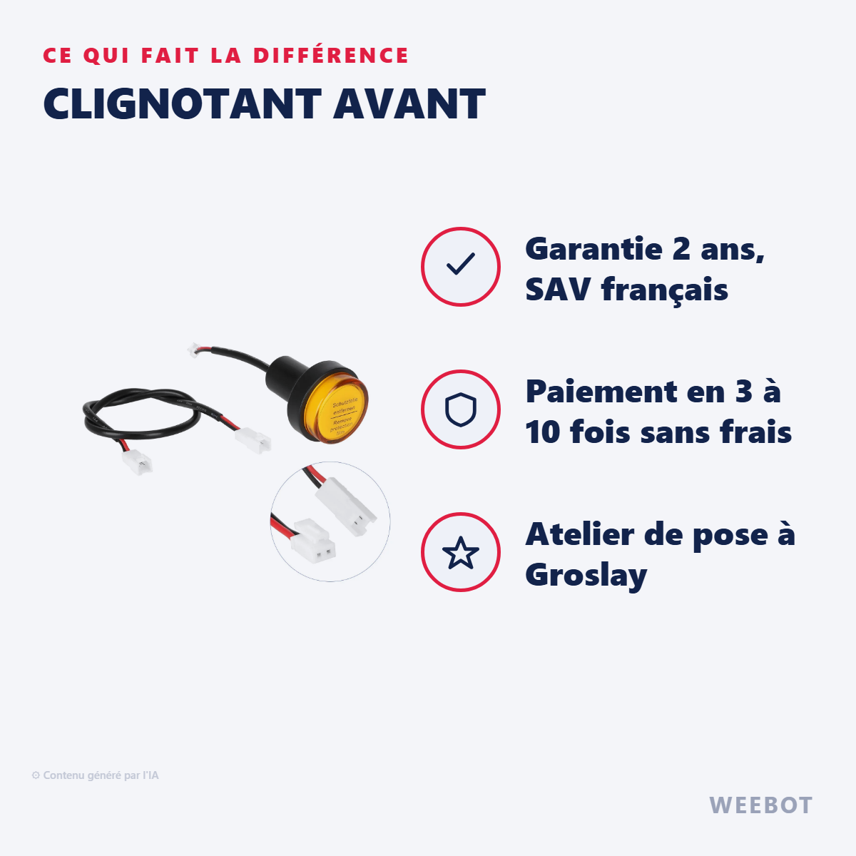 Clignotant Avant : les points forts