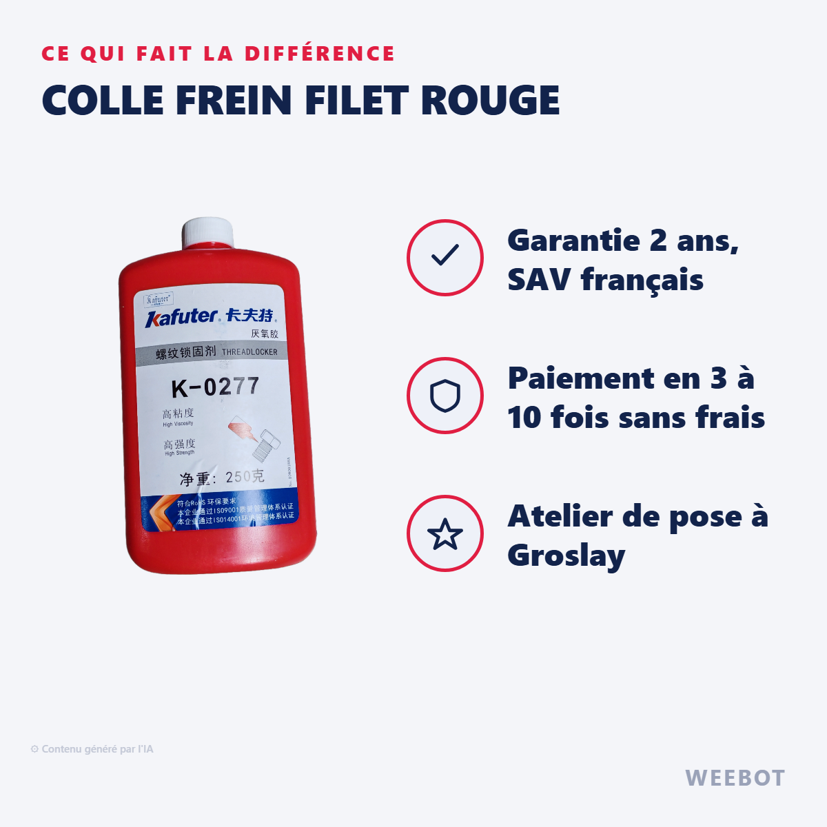 Colle Frein Filet Rouge : les points forts