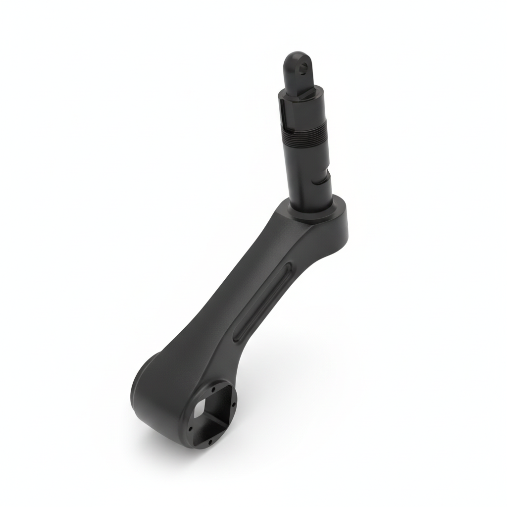 colonne de direction noire avec 2 ecrous pour trottinette electrique dualtron storm thunder et victor