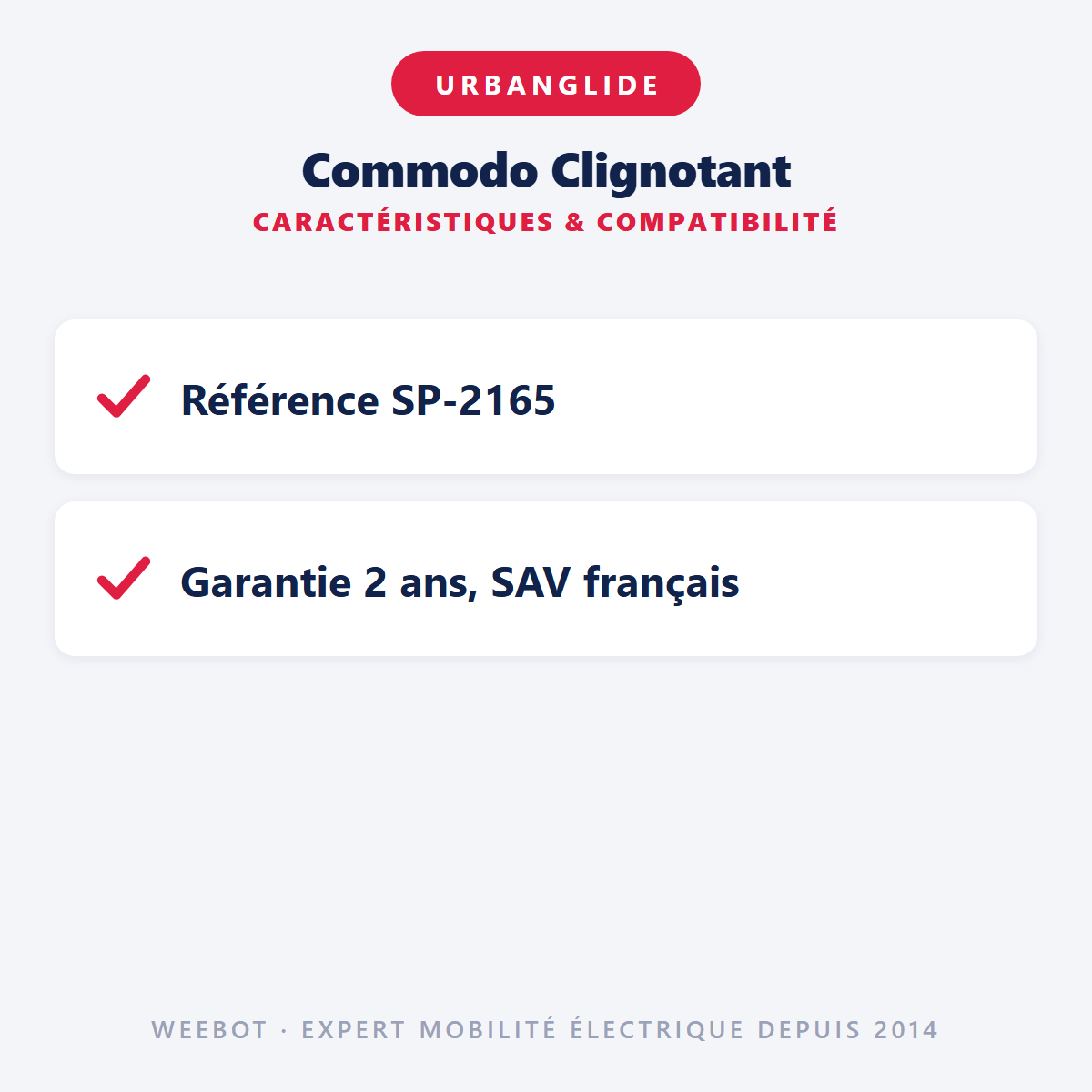 Commodo Clignotant : caractéristiques et compatibilité