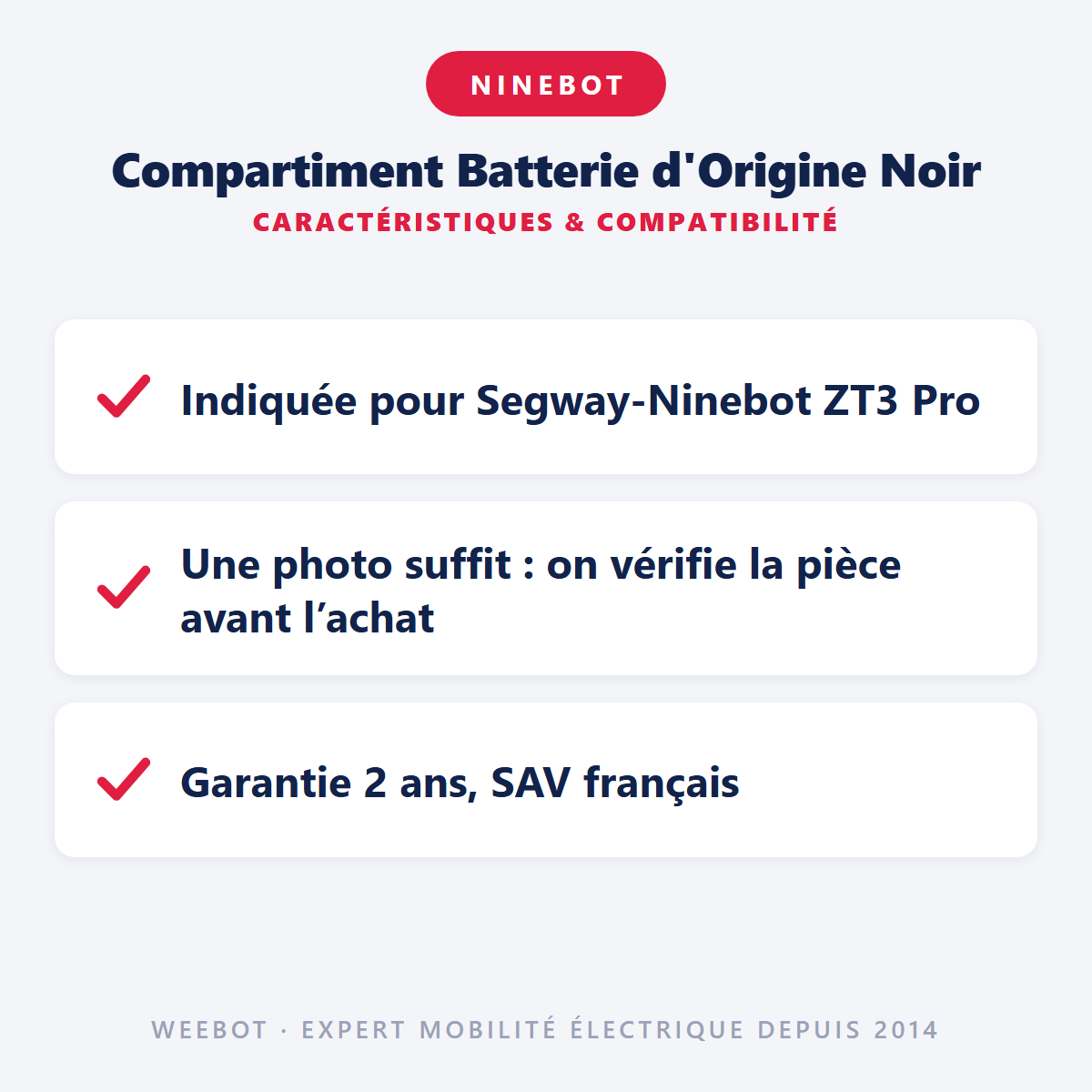 Compartiment Batterie d'Origine Noir : caractéristiques et compatibilité