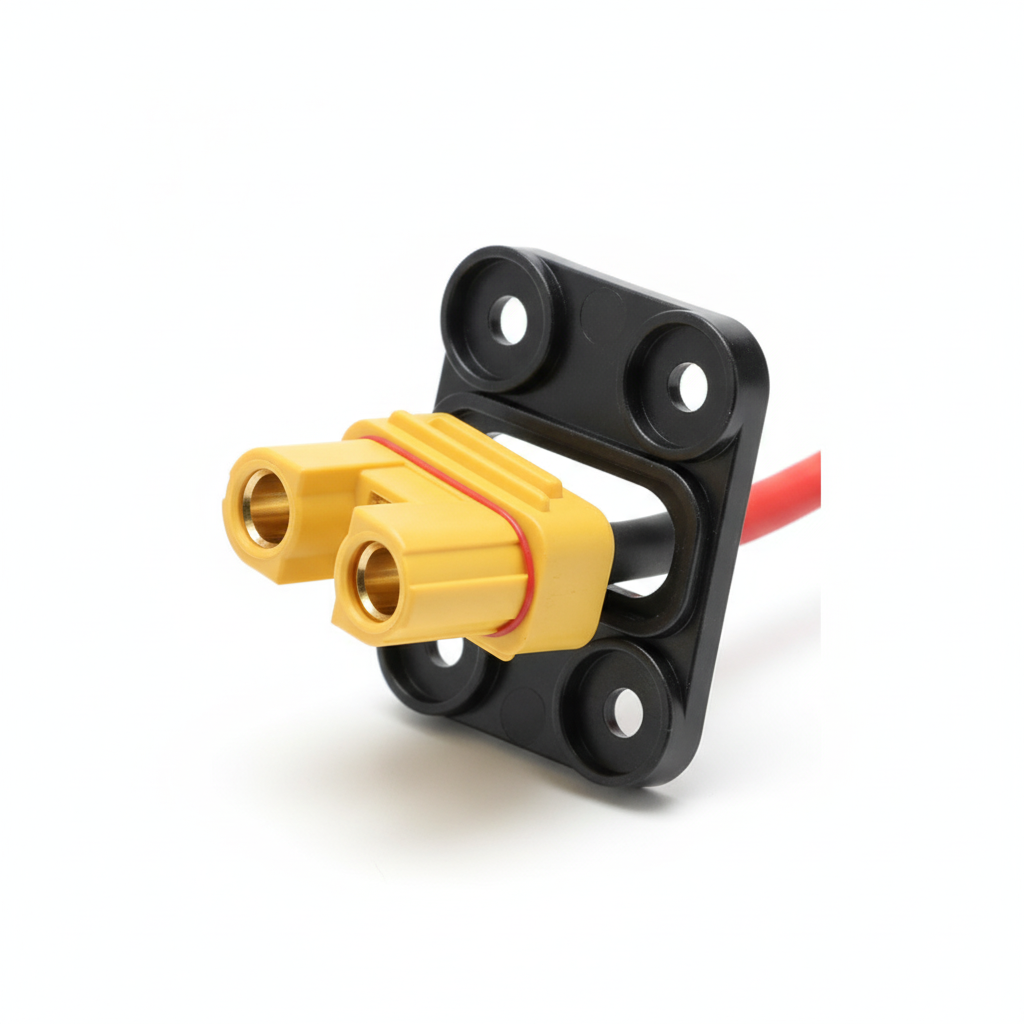 Connecteur de Batterie Femelle avec Support, vue 1