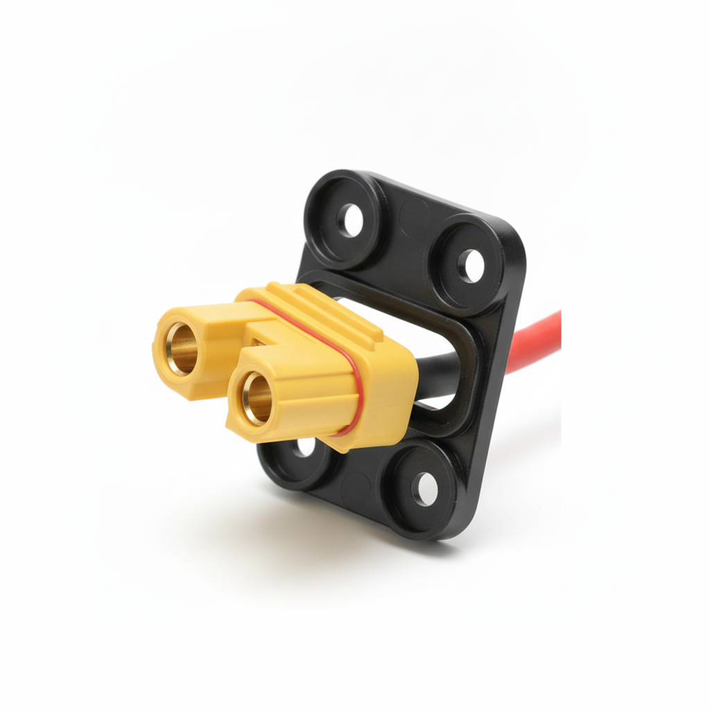 Connecteur de Batterie Femelle avec Support, vue 3