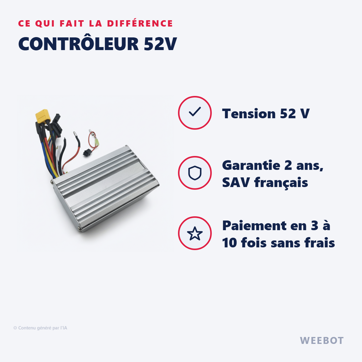 Contrôleur 52V : les points forts