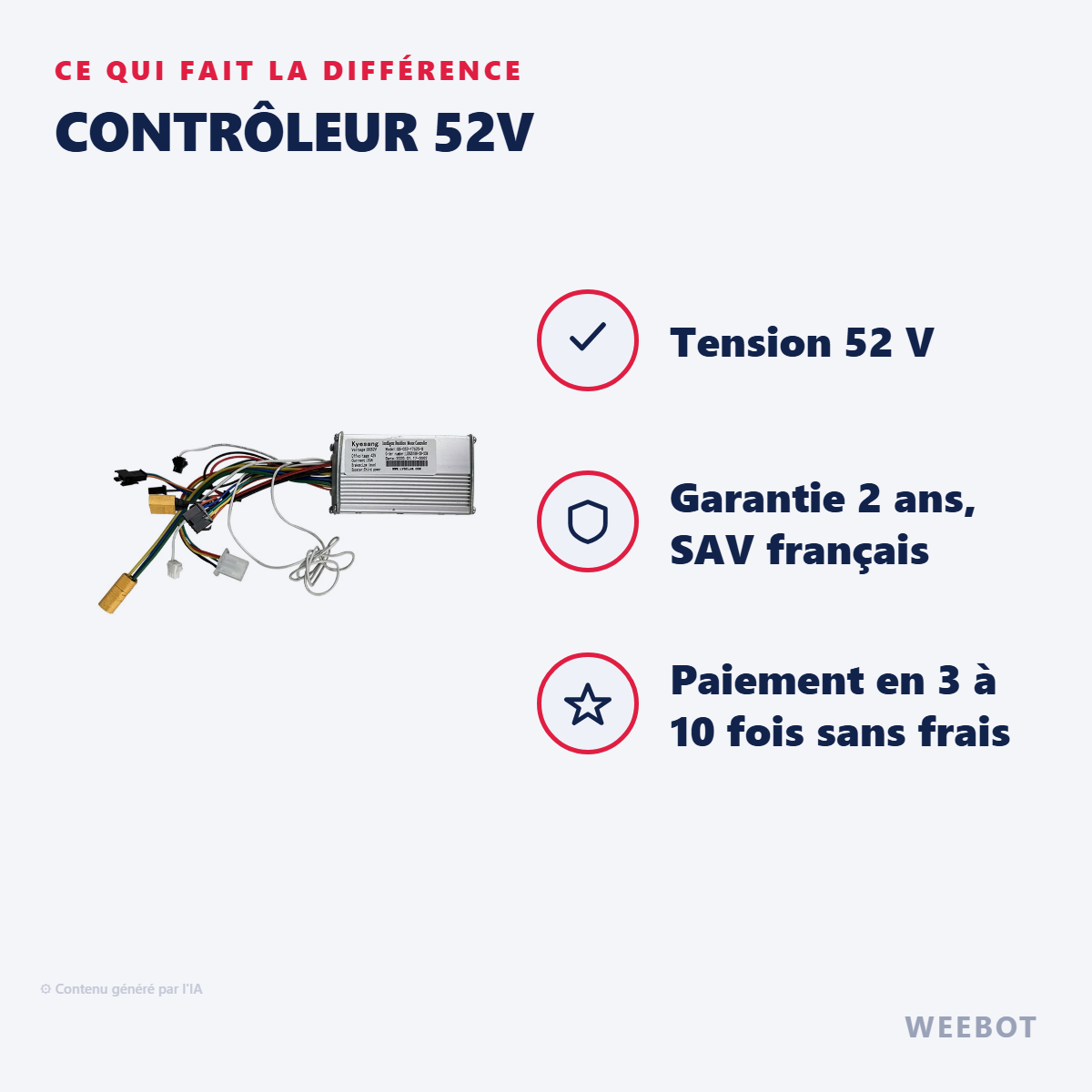 Contrôleur 52V : les points forts