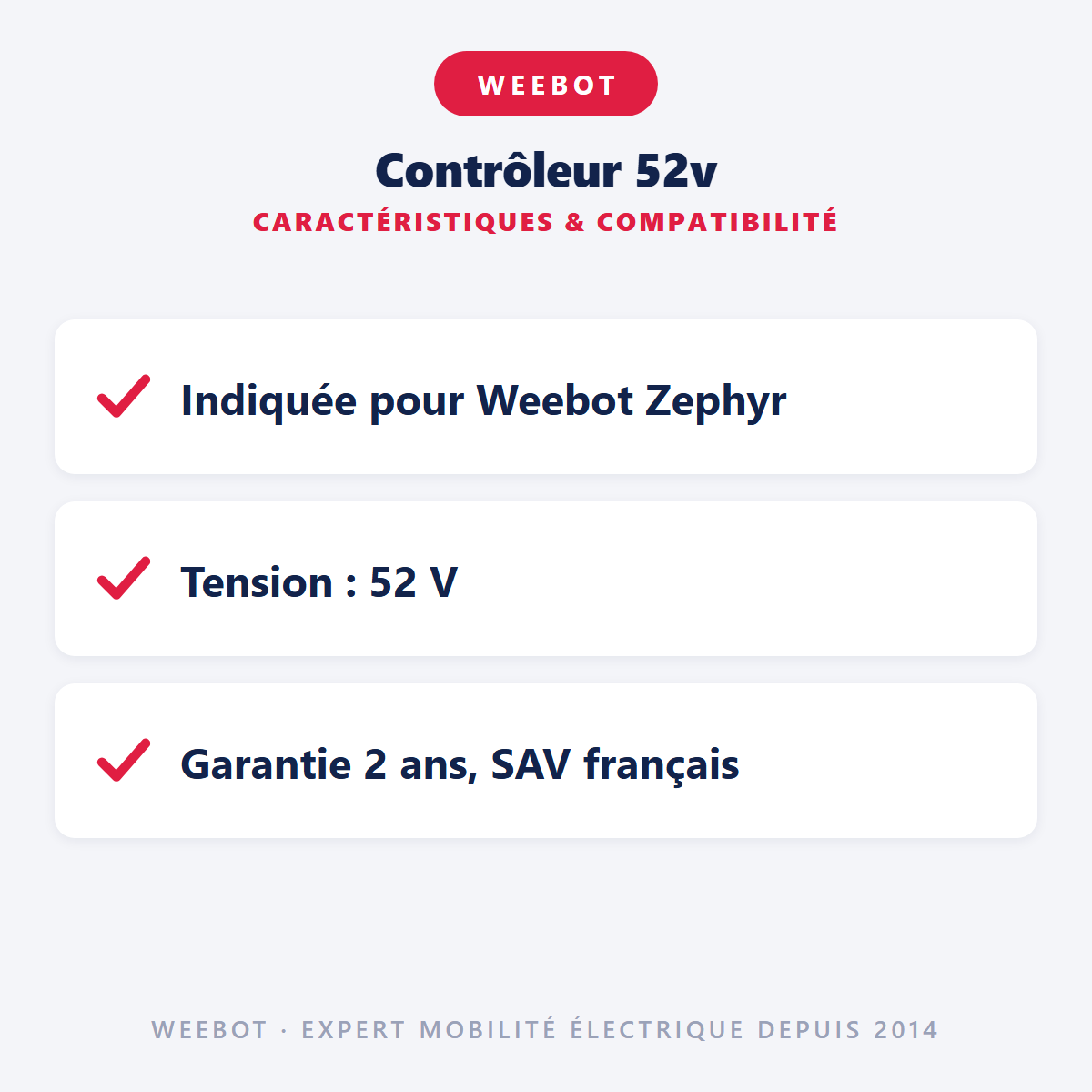 Contrôleur 52v : caractéristiques et compatibilité