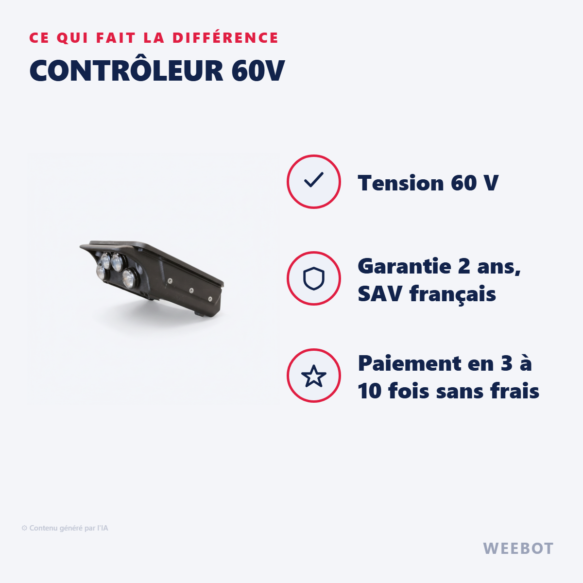 Contrôleur 60V : les points forts