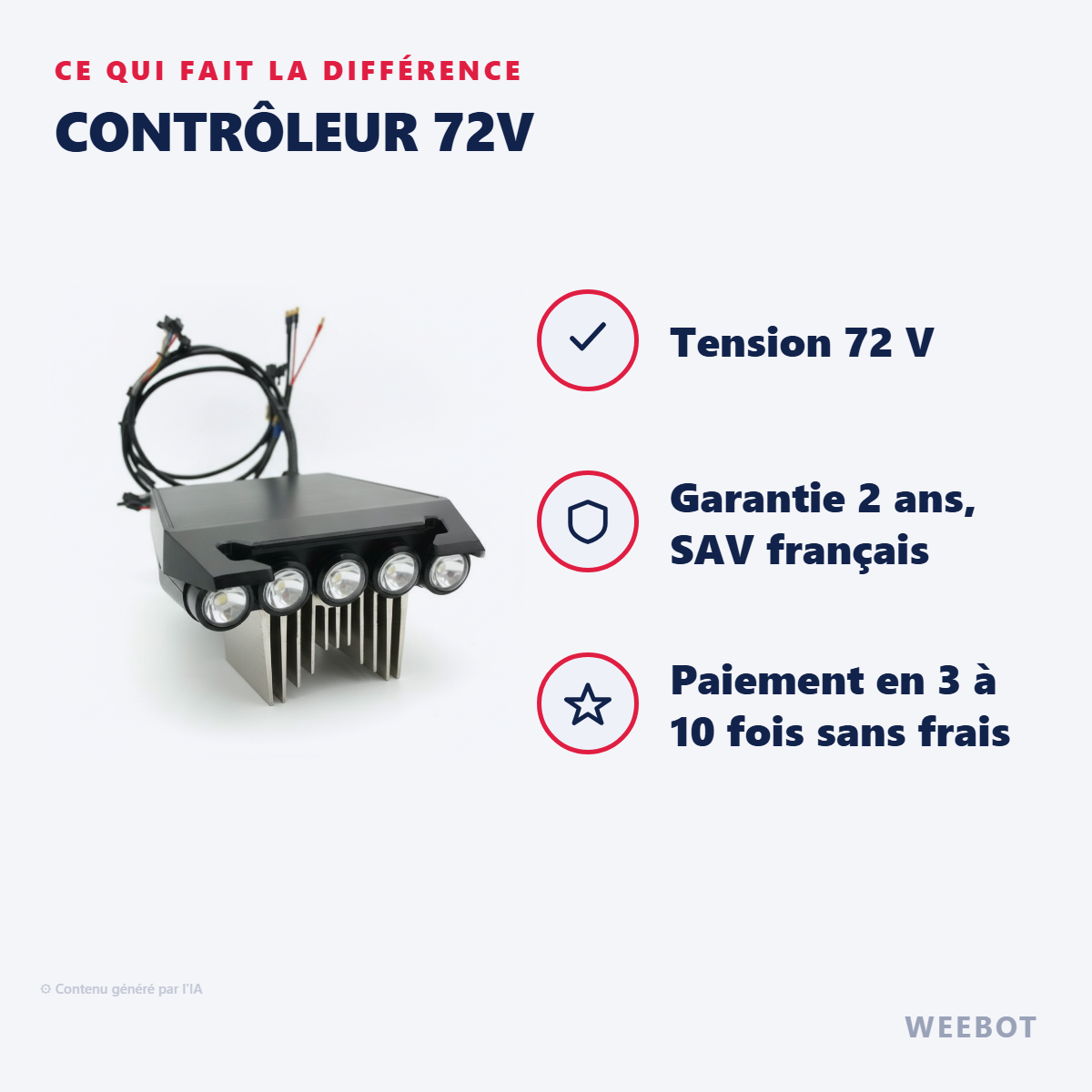 Contrôleur 72V : les points forts