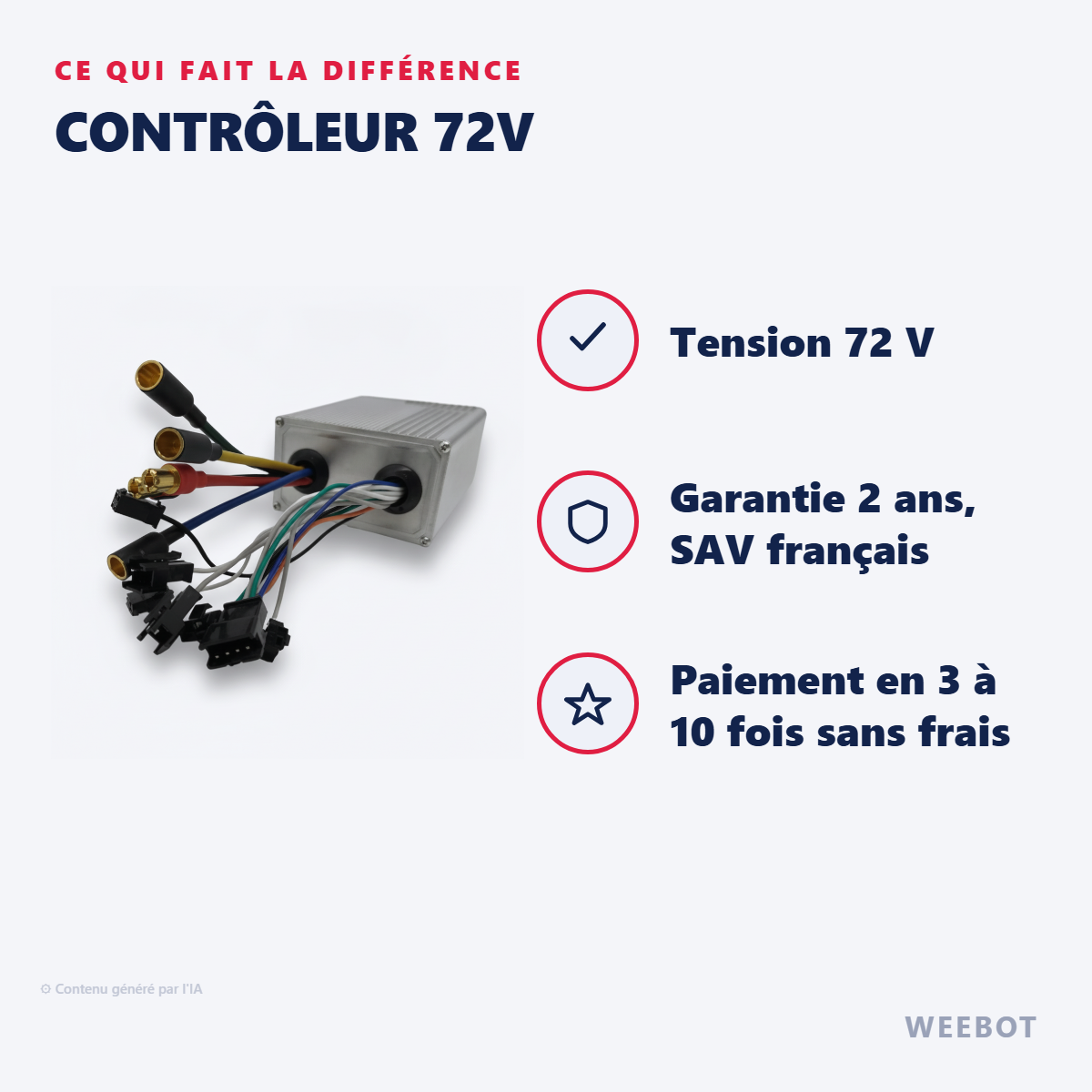 Contrôleur 72V : les points forts