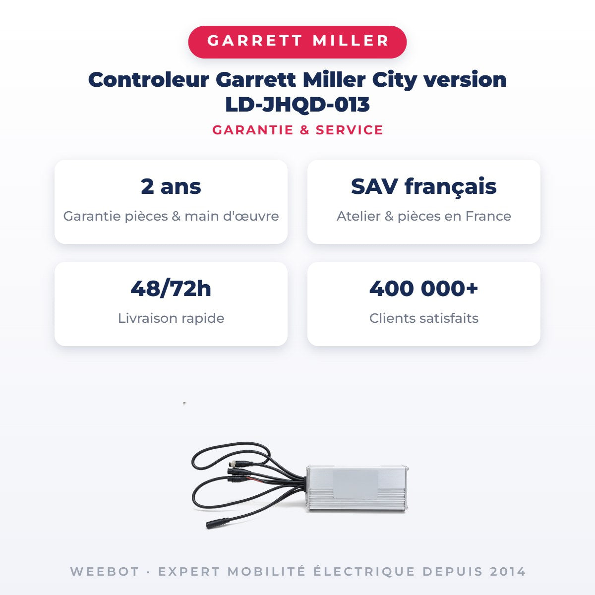 Controleur Garrett Miller City version LD-JHQD-013 — garantie 2 ans pièces et main d'œuvre : SAV français