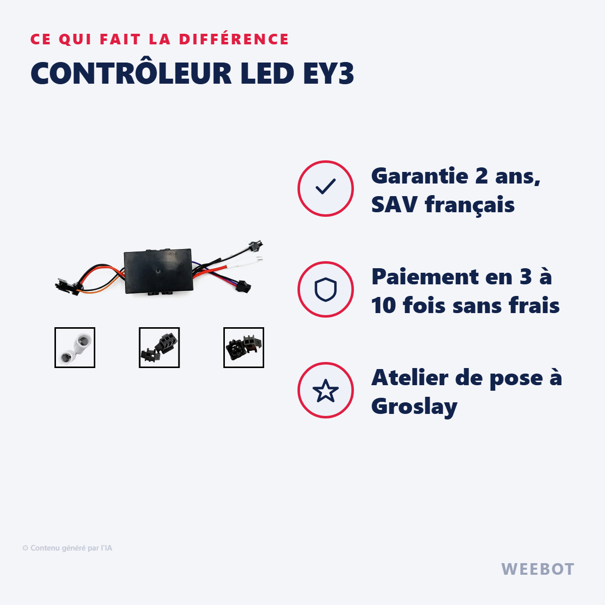 Contrôleur LED EY3 : les points forts