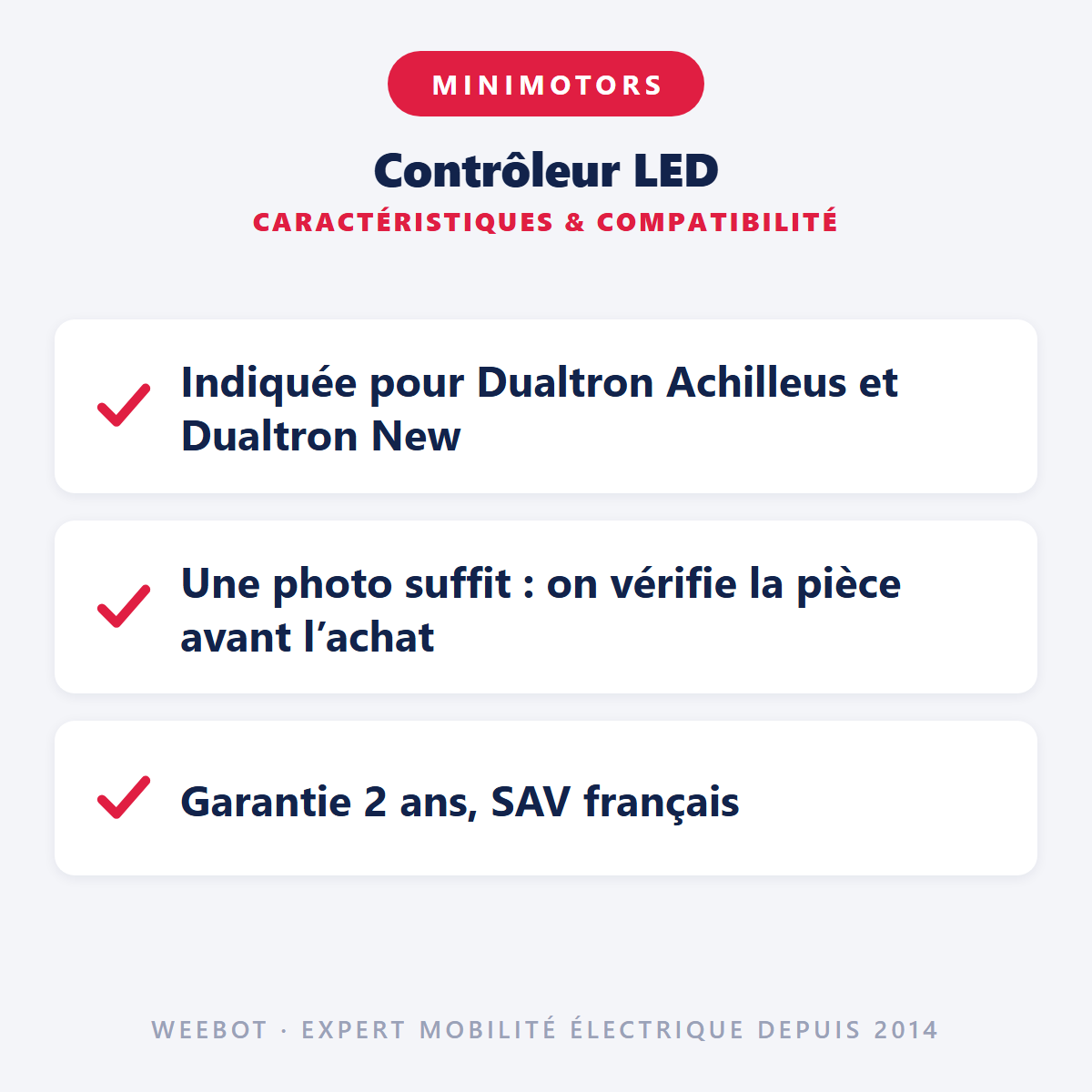 Contrôleur LED pour Trottinette Électrique Dualtron New Achilleus - Weebot