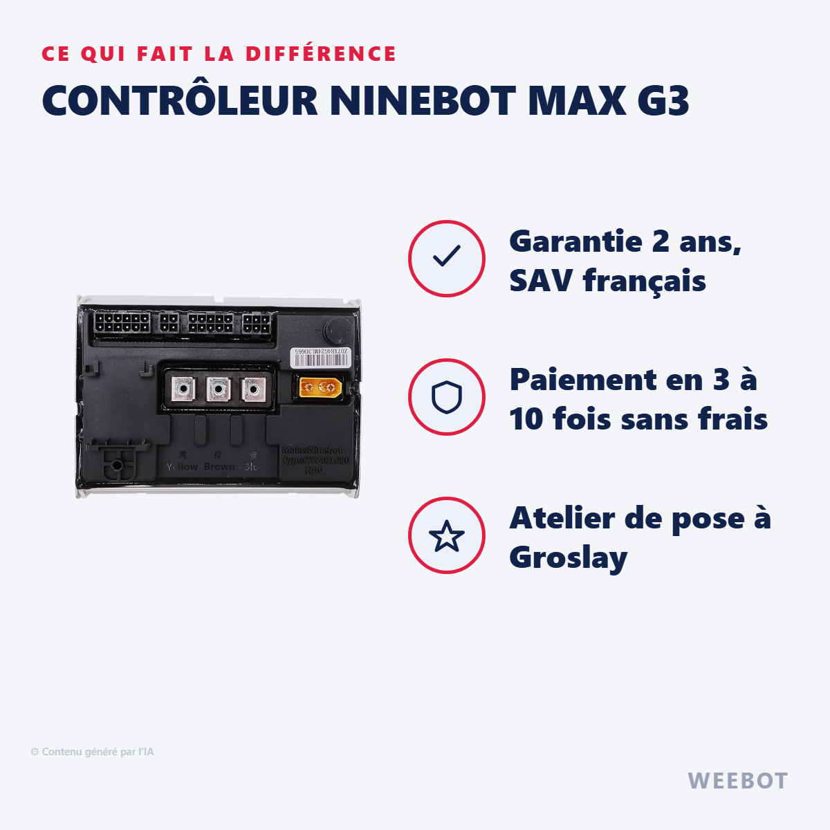 Contrôleur Ninebot Max G3 : les points forts