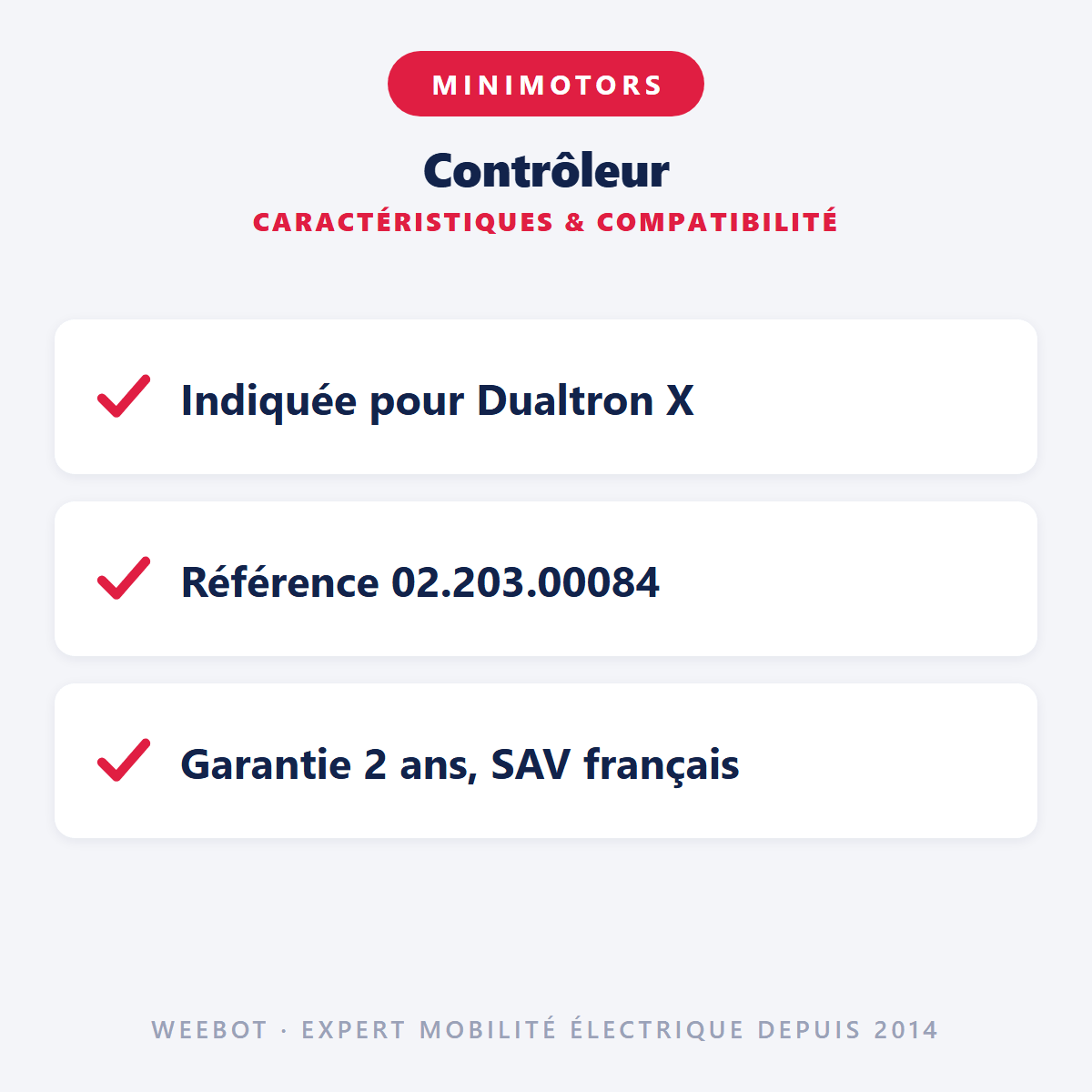 Contrôleur pour Trottinette Électrique Dualtron X LTD - Minimotors - Weebot