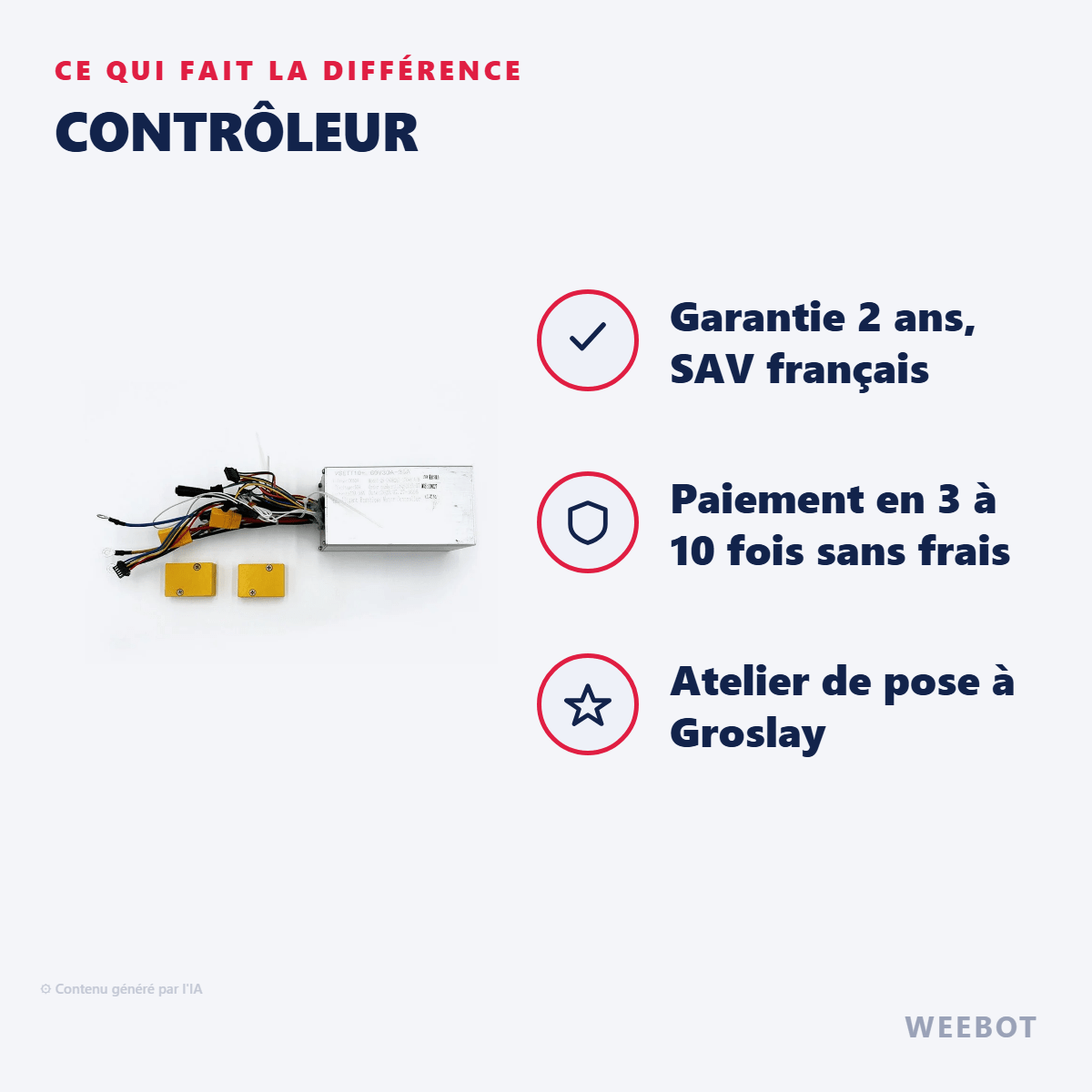 Contrôleur pour Trottinette Électrique Vsett 10+ - Weebot