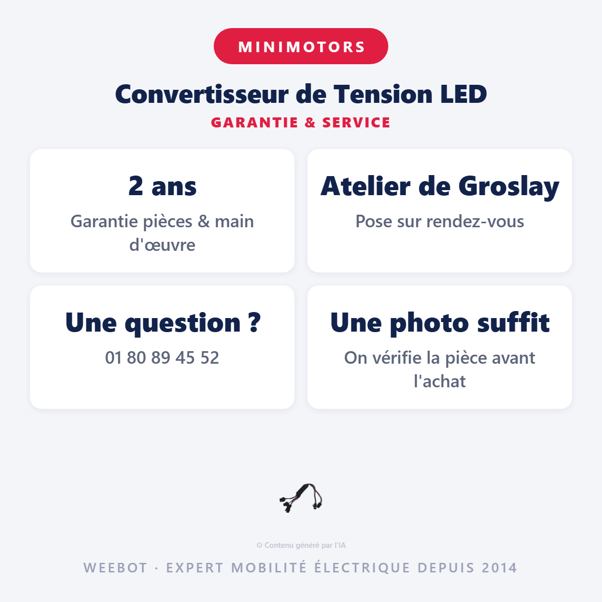 Convertisseur de Tension LED pour Trottinette Electrique Kulter et Victor Luxury - Weebot
