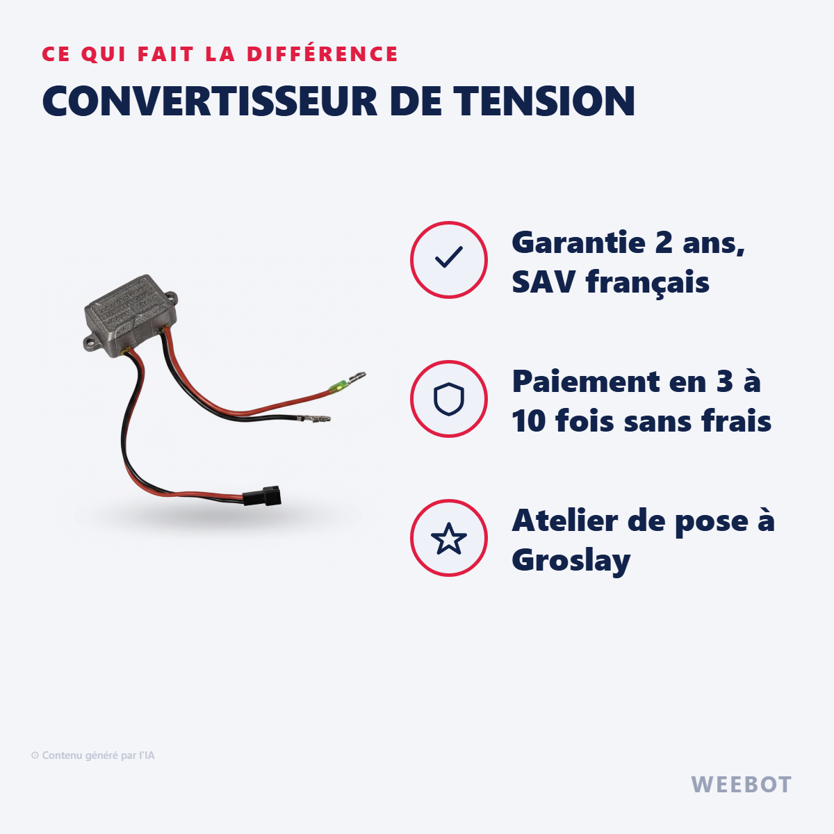 Convertisseur de Tension : les points forts