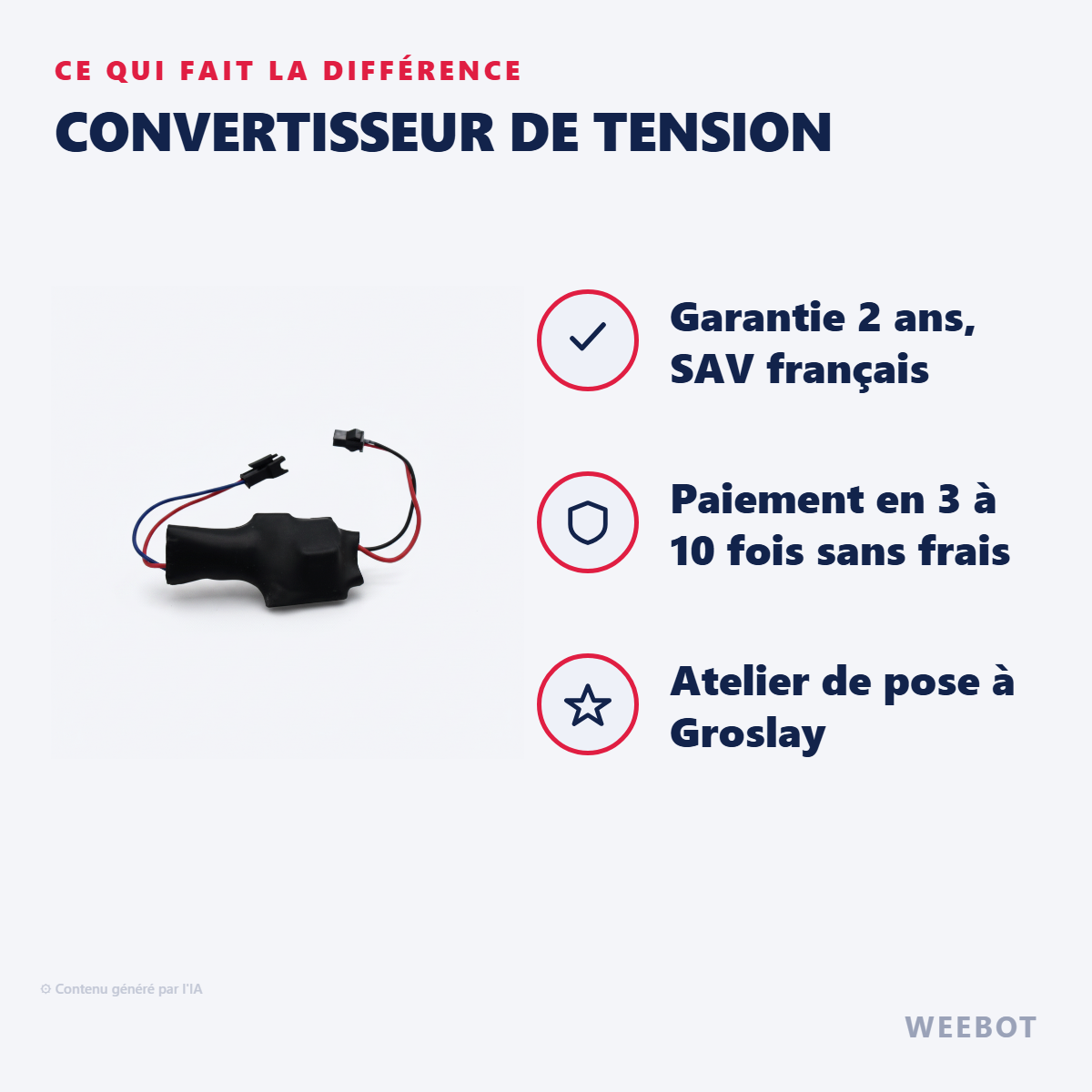 Convertisseur de Tension : les points forts
