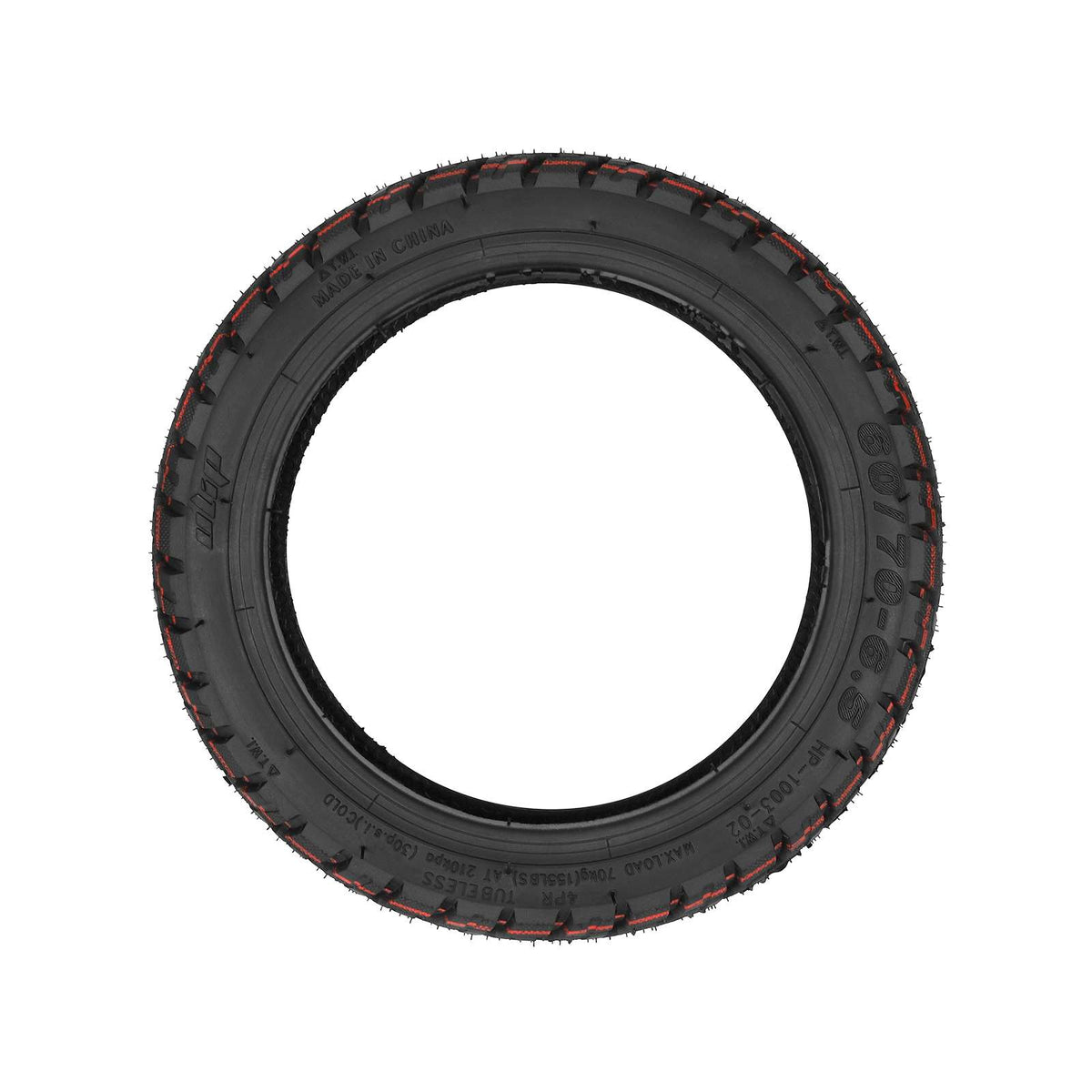 Pneu Tubeless Tout-Terrain Auto-Réparant 10 Pouces (60/70-6,5) avec Gel Anti-Crevaison, vue 6