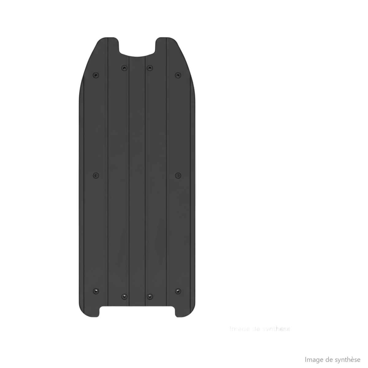 Schéma d'un deck pour trottinette électrique Dualtron Eagle vu de dessus