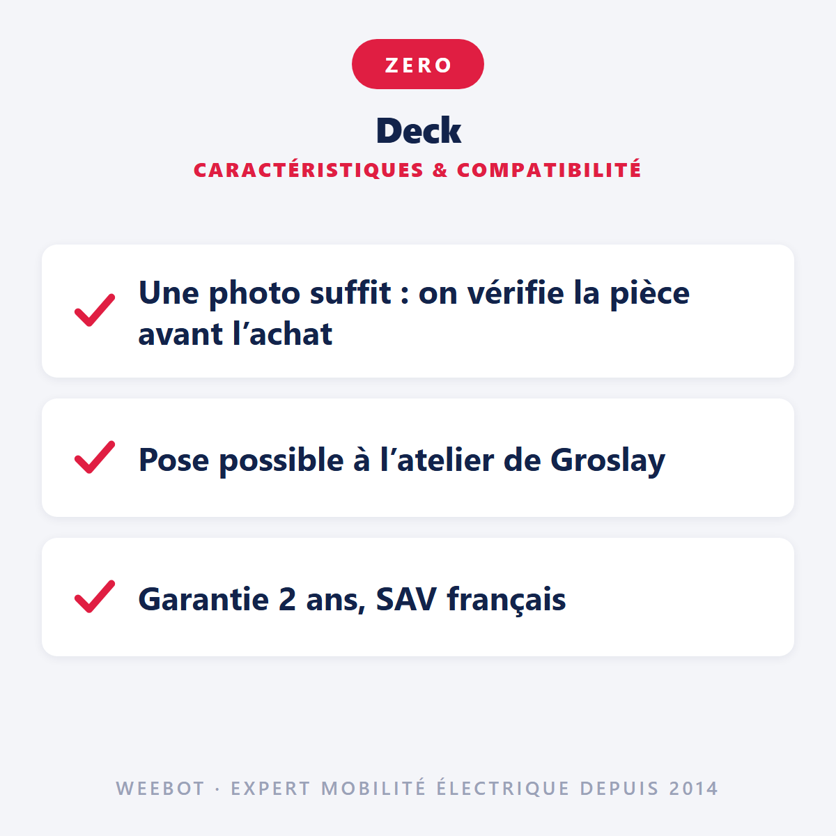 Deck pour Trottinette Électrique Z9 - Weebot