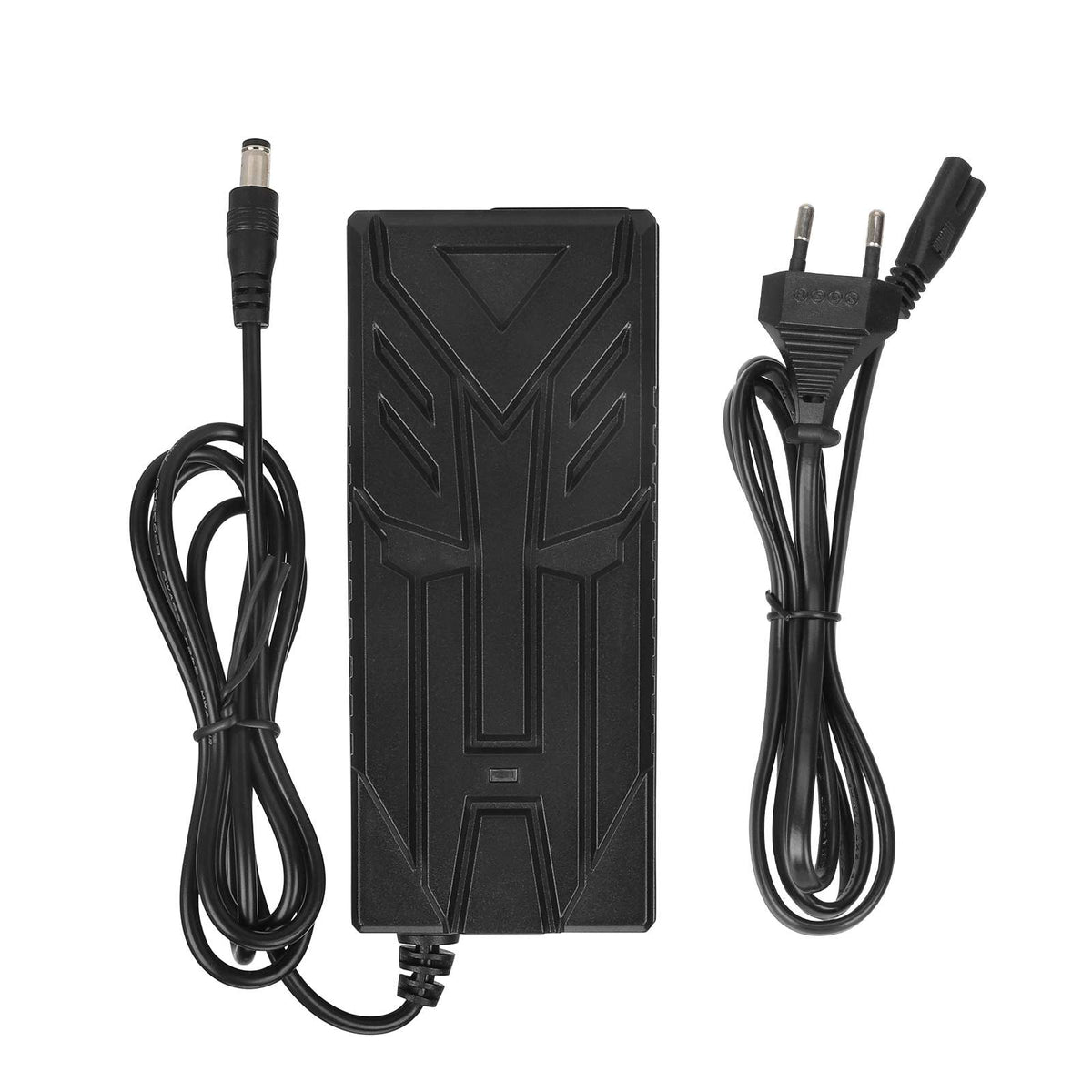 Chargeur de trottinette électrique noir 42V 1,7A avec embout DC2.1 et prise UE