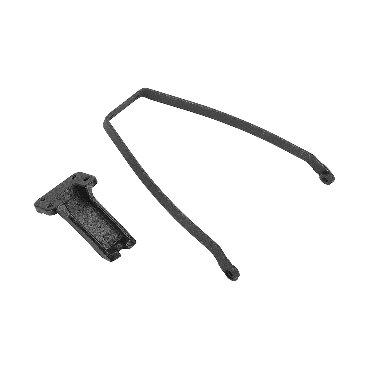 Kit de renfort et support de garde-boue arrière en métal noir