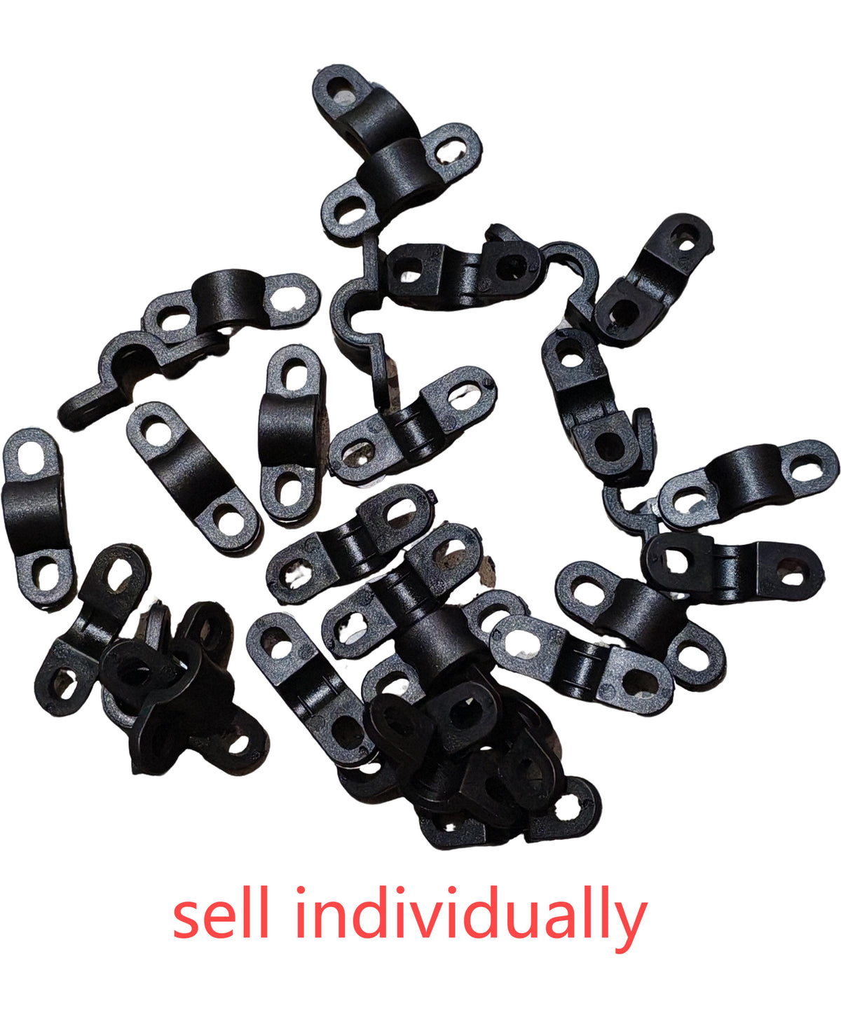 Clips de fixation de câble en plastique noir pour bras oscillant de trottinette Dualtron