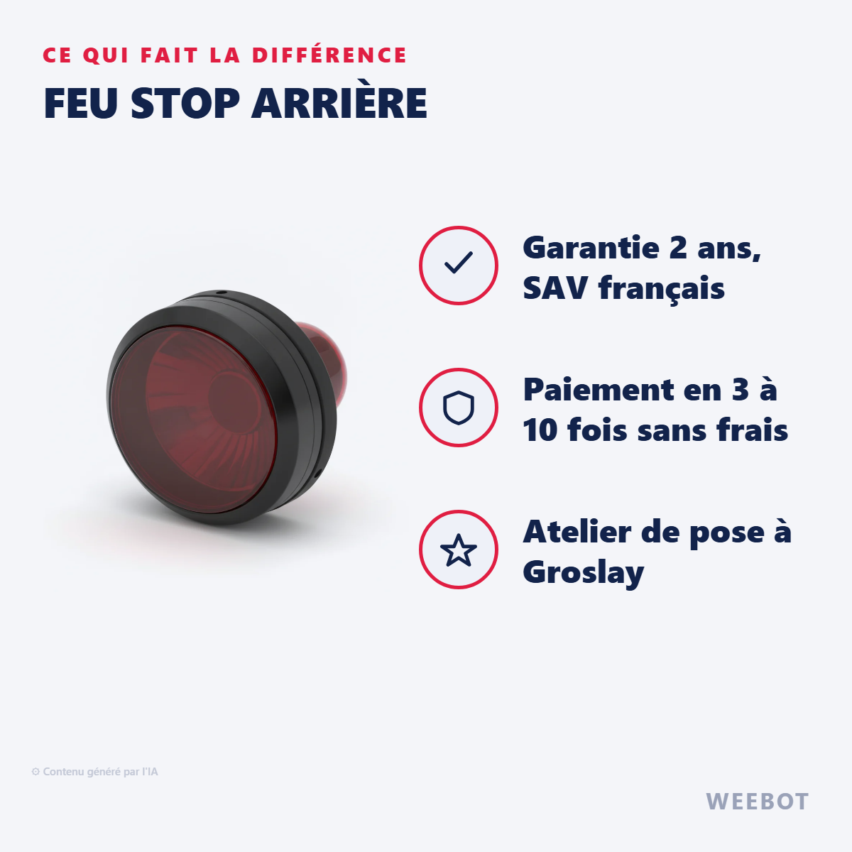 Feu Stop Arrière : les points forts