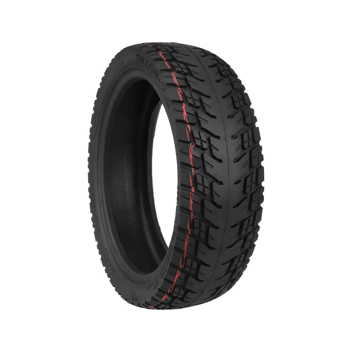 Pneu tubeless tout-terrain 10 pouces noir pour trottinette électrique