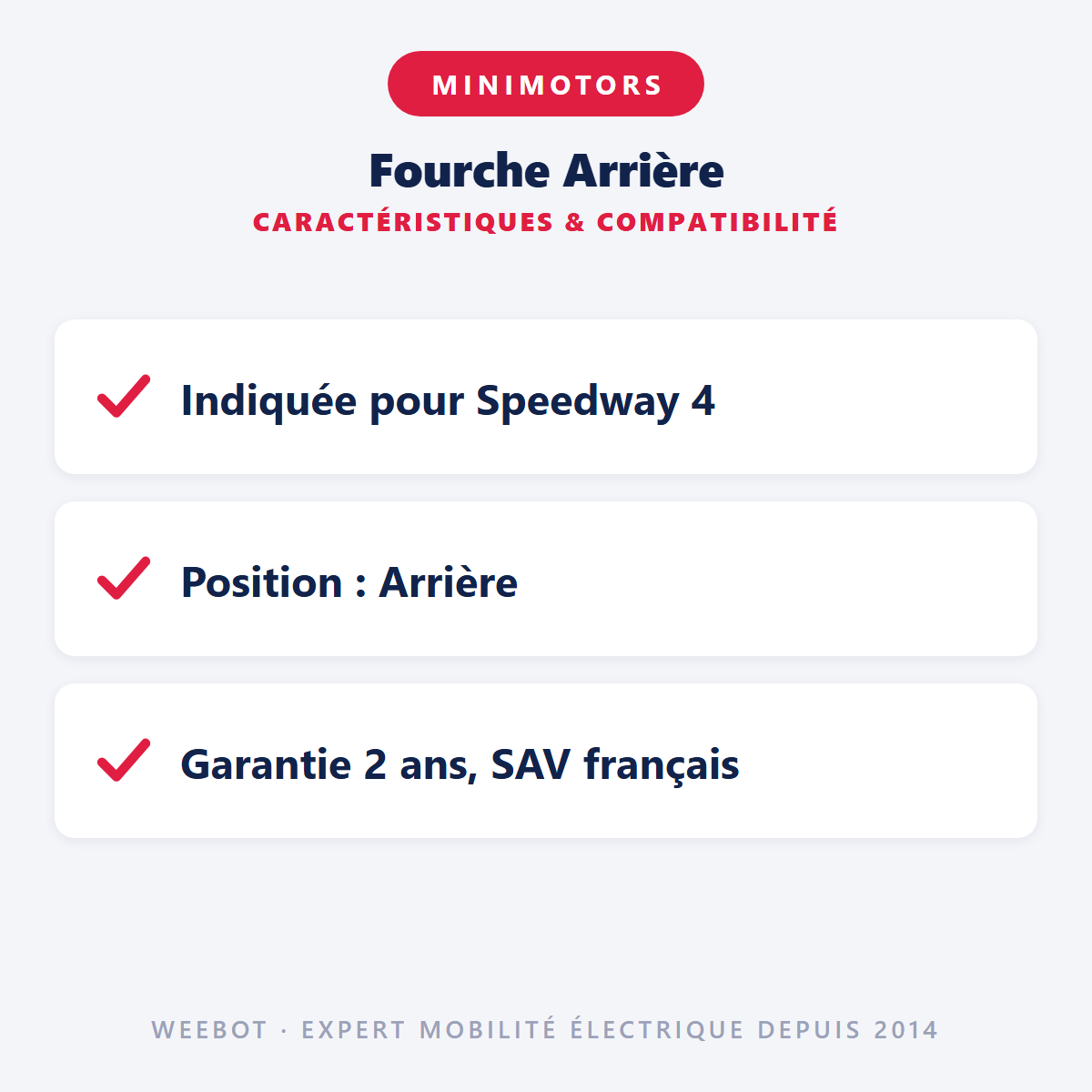 Fourche Arrière : caractéristiques et compatibilité